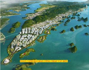 Toàn cảnh bán đảo cổng chào vân đồn