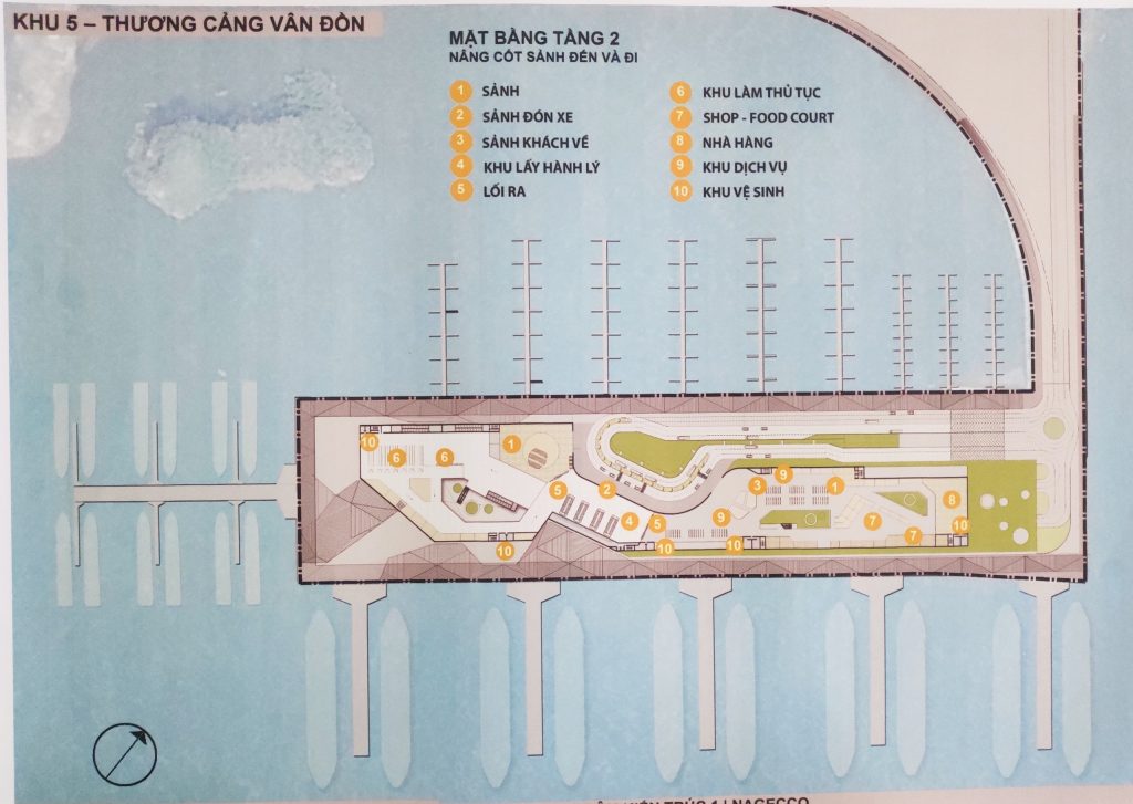 Mặt bằng tầng 2 thương cảng vân đồn
