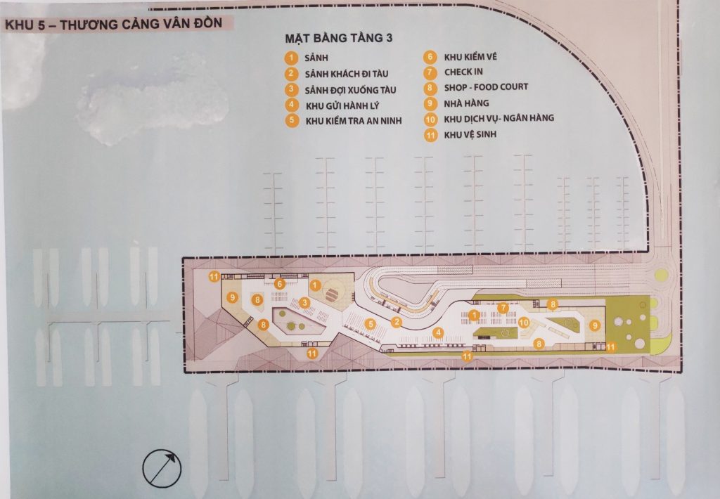 Mặt bằng tầng 3 thương cảng Ao Tiên