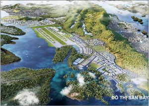 Phối cảnh đô thị sân bay vân đồn