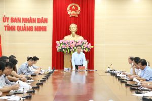 Đồng chí Nguyễn Văn Thắng, phó bí thư, chủ tịch tỉnh Quảng Ninh phát biểu